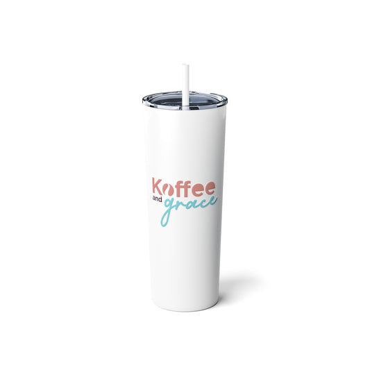 Koffee & Grace Tumbler with Straw