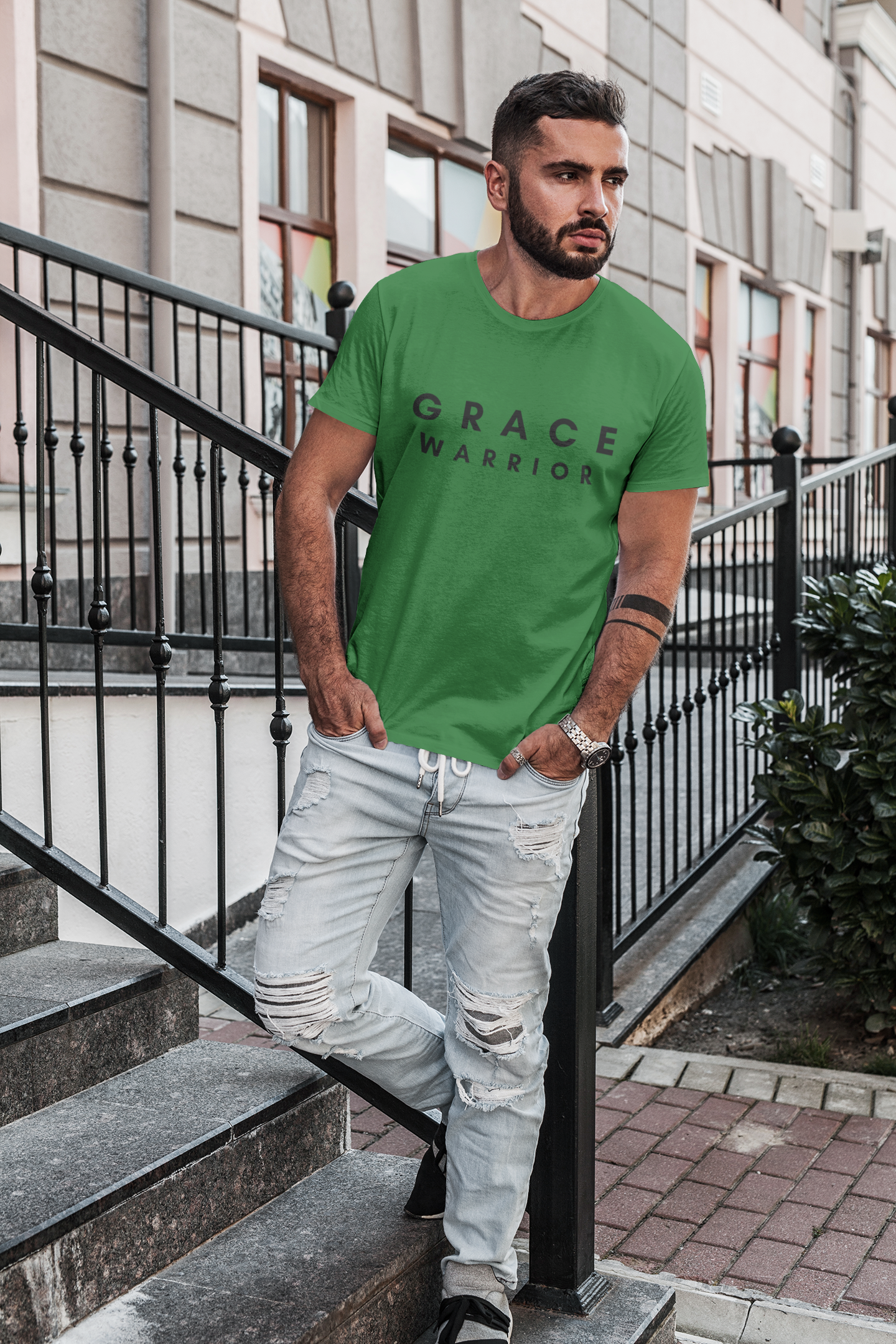 Green Grace Warrior Short Sleeve Tee