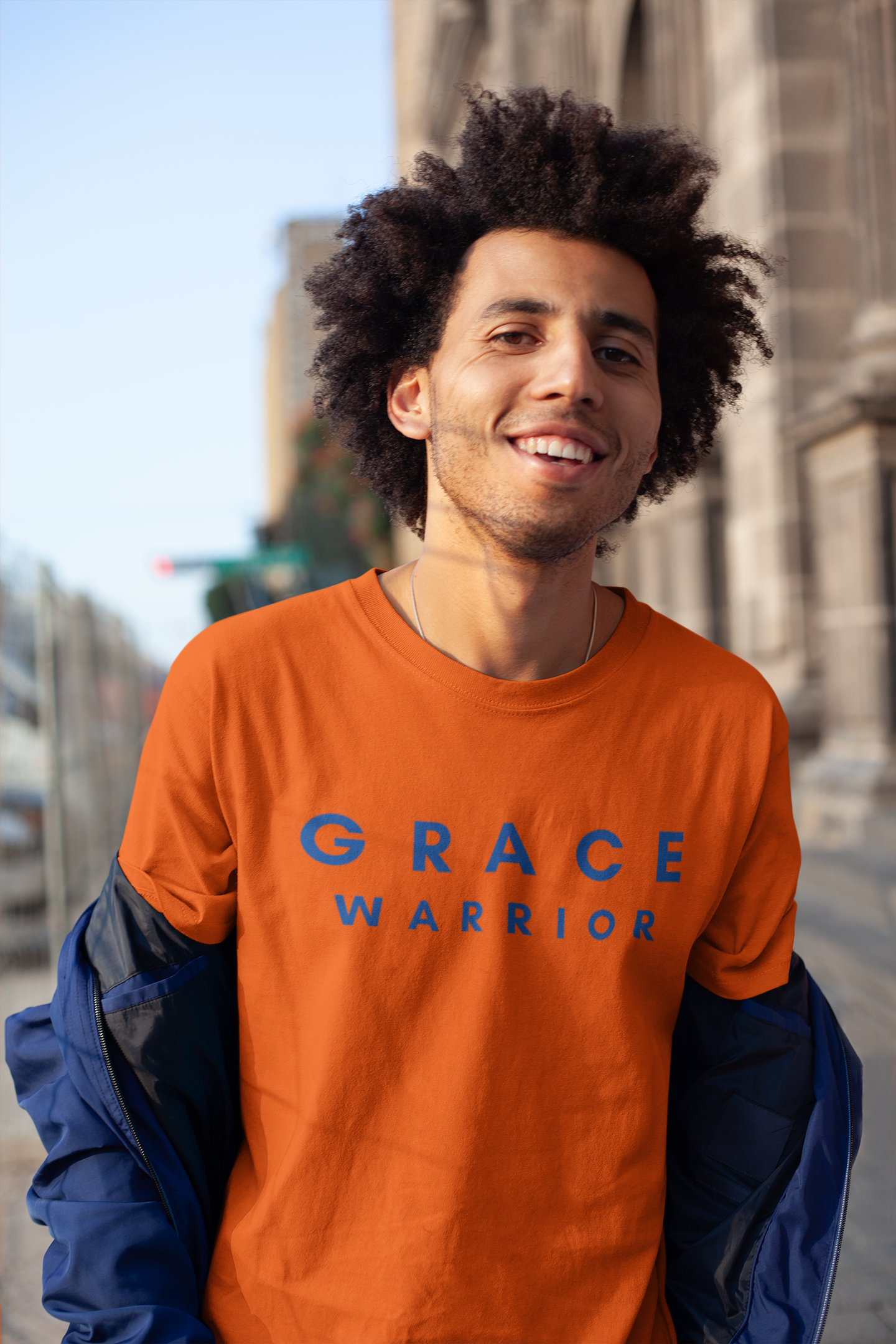 Orange Grace Warrior Short Sleeve Tee